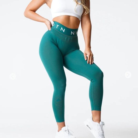 NVGTN NWT Emerald sport seamless leggings size L - Picture 4 of 4